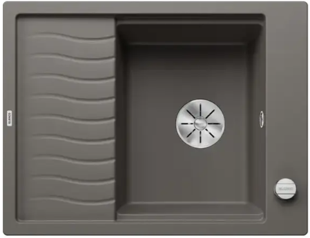 Мойка для кухни Blanco Elon 45 S Silgranit вулканический серый, кл-авт. InFino