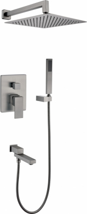 Душевая система скрытого монтажа Grocenberg GB5089BG-1 Графит