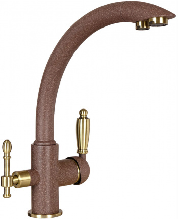 Смеситель для кухни Milacio Gracia коричневый
