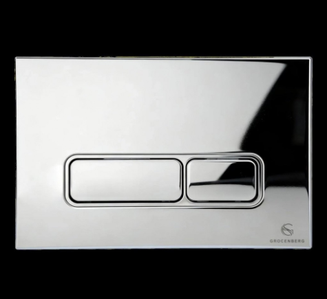 Кнопка смыва для унитаза (пластик) GROCENBERG KP3060CR хром