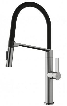 Смеситель для кухни Paulmark Barrel Ba214029-BS нерж.сталь