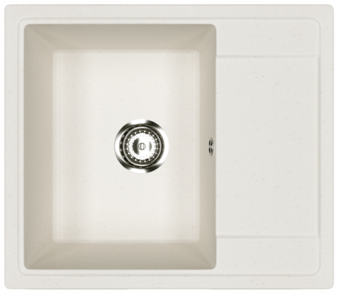 Мойка для кухни Ulgran Practik PR-М 575 белый камень
