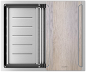 Мойка для кухни Paulmark нержавеющая сталь NEXT-MULTI SINK 54 UNI, артикул PM785445-BS брашированная сталь