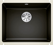 Мойка Blanco Subline 500-U керамика, чёрный, отводная арматура InFino®