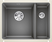 Мойка Blanco Subline 350/150-U керамика, базальт, отводная арматура InFino®