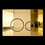 Кнопка смыва для унитаза (металл) GROCENBERG KM3090GO золото