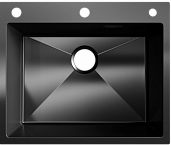 Мойка для кухни Ulgran STEEL 600 x 500 вороненая сталь