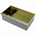 Мойка для кухни Omoikiri Taki 74-U/IF-L Side LG светлое золото