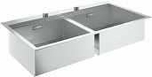 Мойка для кухни из нержавеющей стали Grohe K800 2 чаши