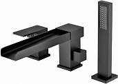 Смеситель на борт ванны Groсenberg GB6008-2BL черный матовый