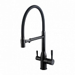 Смеситель для кухни с гибким изливом Frap F4398-6 черный