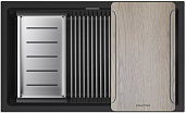 Мойка для кухни Paulmark IT-GRANIT LUMI-MULTI SINK 74 UNI, LU-MULTI 74-AN антрацит
