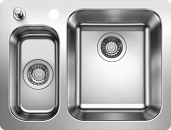 Мойка для кухни Blanco Supra 340/180-IF/A полированная, клапан-автомат