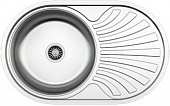 Мойка для кухни Zigmund Shtain Kreis OV 780.8 нерж. сталь лён