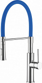 Смеситель для кухни с гибким изливом Ledeme L4097-6 синий