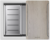Мойка для кухни Paulmark IT-GRANIT LUMI-MULTI SINK 55 UNI, артикул LU-MULTI 55-WH белый
