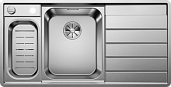 Мойка Blanco Axis III 6S-IF зеркальная полировка, кл-авт. inFino, чаша слева + аксессуары