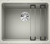 Мойка для кухни Blanco Etagon 500-U жемчужный, отводная арматура InFino®