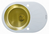 Мойка для кухни Seaman Eco Glass SMG-730W White Gold