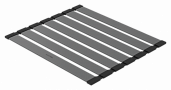Рулонный коврик-подставка Kantera Dish-Mat CNR3844R - Black Pearl