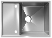 Мойка для кухни Ulgran STEEL 680x500 реверсивная, брашированная сталь