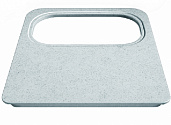 Разделочная доска с вырезом под коландер Blanco серый пластик 405х370 мм для мойки Dana