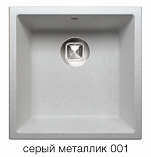 Мойка для кухни Tolero R-128 серый металлик №001