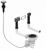 Alveus Monarch Выпуск для мойки с вертикальным переливом Pop Up с рамкой и заглушкой, антрацит