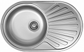 Мойка для кухни Ukinox Favorit FAP770.480 -GT8K 2L, полированная, чаша слева
