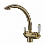 Смеситель для кухни Elghansa Kitchen Pure Water 56A5840-Bronze бронза