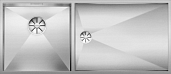 Мойка Blanco Zerox 400/550-T-U нерж. сталь чаша слева, зеркальная полировка, отв-арм. InFino