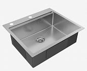 Мойка для кухни Paulmark BRIM-PRO PM705951-BS нержавеющая сталь