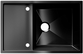 Мойка для кухни Ulgran STEEL 780x500 реверсивная, вороненая сталь