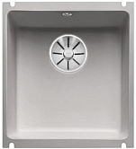 Мойка Blanco Subline 375-U керамика серый алюминий, отводная арматура InFino®