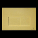 Кнопка смыва для унитаза (металл) GROCENBERG KM3070MG Матовое золото