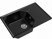 Мойка для кухни GranFest Мрамор Unique GF-U-740L черный