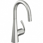 Смеситель для кухни GROHE Zedra с выдвижным изливом/лейкой, нержавеющая сталь (32296SD0)