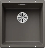 Мойка Blanco Subline 400-U вулканический серый, отводная арматура InFino®