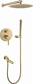 Душевая система скрытого монтажа Grocenberg GB5099MG-1 Матовое золото