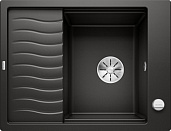 Мойка для кухни Blanco Elon 45 S Silgranit черный, кл-авт. InFino