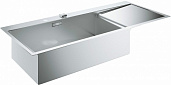 Мойка для кухни из нержавеющей стали Grohe K1000 1 чаша с крылом, 116/52, левая