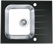 Мойка для кухни Alveus Vitro 10 черное стекло, клапан-автомат