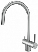 Смеситель для кухни KuchenStern Drim-F 402SS40 нержавеющая сталь