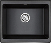 Мойка для кухни Paulmark Gera PM205546-BLM черный металлик