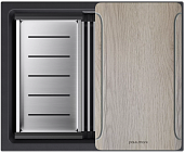 Мойка для кухни Paulmark IT-GRANIT LUMI-MULTI SINK 55 UNI, артикул LU-MULTI 55-BLM черный