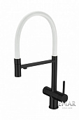 Смеситель для кухни Emar ЕС - 7024WHT Black