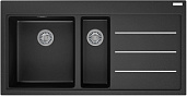 Мойка Franke Mythos Fusion MTF 651-100 оникс, чаша слева, вентиль-автомат + аксессуары