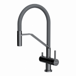 Смеситель для кухни 3-в-1 Omoikiri Akeno GM вороненая сталь