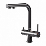 Смеситель для кухни Frap FX43752-21 GM вороненная сталь