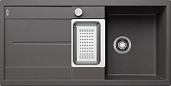 Мойка для кухни Blanco Metra 6 S тёмная скала, клапан-автомат
